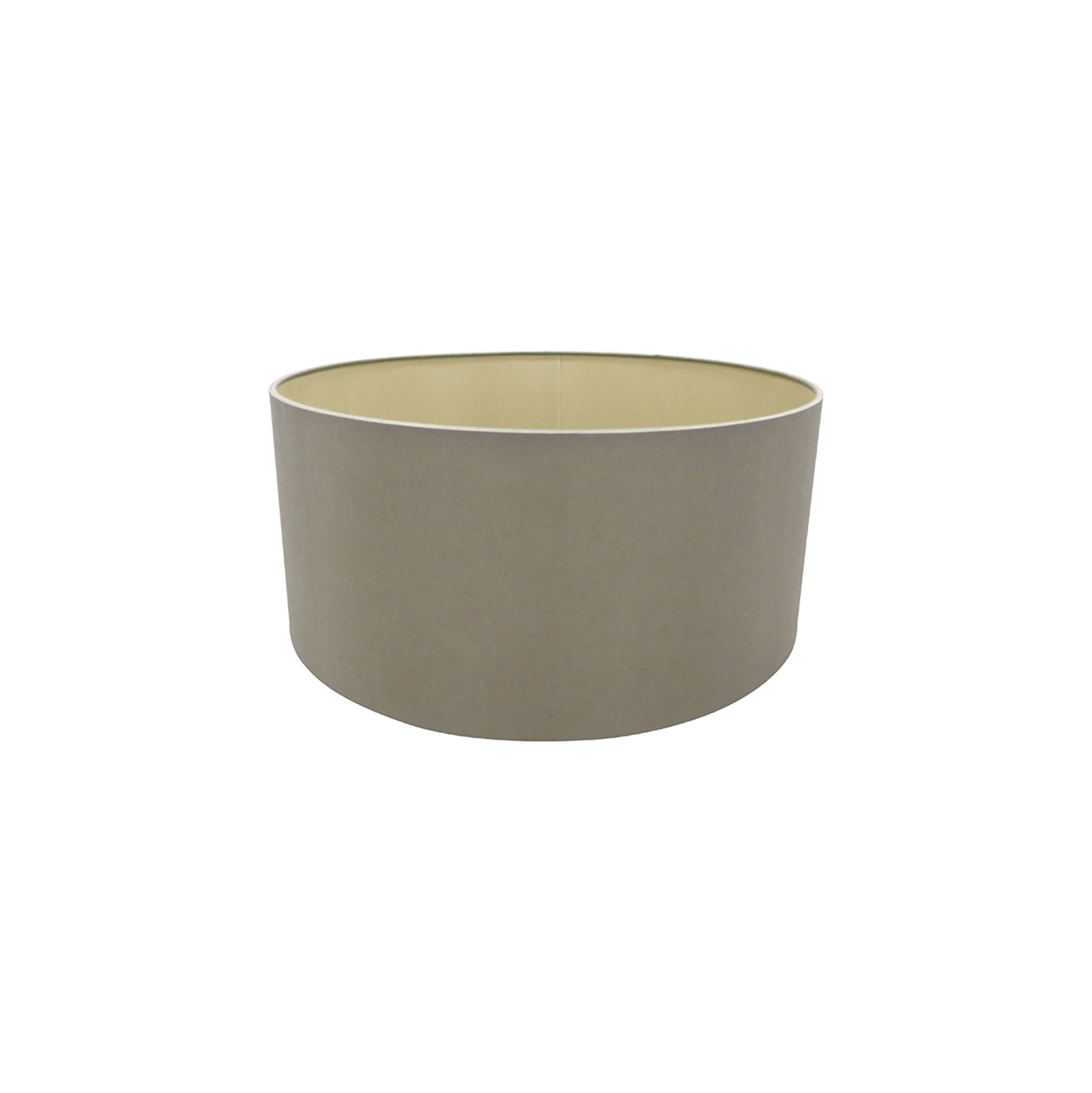 D0282  Sigma 40cm Dual Faux Silk Fabric Shade Taupe, Halo Gold
